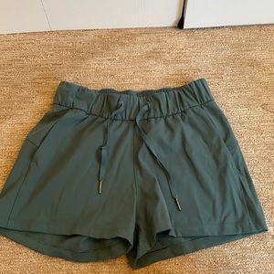 Green/Turquoise athletic shorts size 6, Lulu Lemon